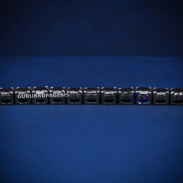 Luxury black diamond tennis bracelet for this valentine days Gurukrupa-Gems