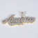 Magnificent mens hip hop diamond pendant fashioned in 14 kt yellow gold for men or women Gurukrupa-Gems