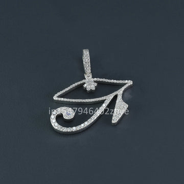 Make a bold impression with this unique unisex diamond pendant fashioned from 14 kt white gold and featuring lab grown diamonds-Gurukrupa-Gems