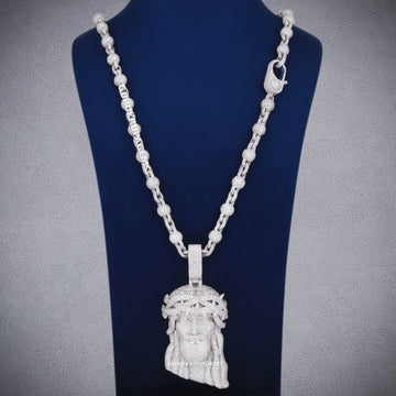 Men Women Custom Iced Out Big Baguette Letter Chain Pendant with 16mm Cuban Link Necklace VVS Diamond Personalized Jewelry Gurukrupa-Gems