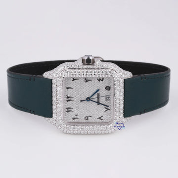 Mens latest leather belt trending lab grown diamonds hip hop watch Gurukrupa-Gems