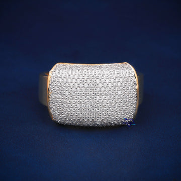 Mens wedding engagement round cuts diamond ring Gurukrupa-Gems