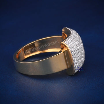 Mens wedding engagement round cuts diamond ring Gurukrupa-Gems
