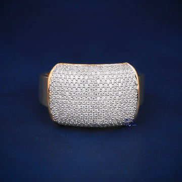 Mens wedding engagement round cuts diamond ring - Gurukrupa-Gems