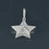 Mesmerizing Beauty Star Shaped Pendant in 14kt White Gold Embellished with Lab-Grown Diamonds-Gurukrupa-Gems