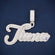 Name Letter Pendant VVS Iced Out Diamond Charm - Gurukrupa-Gems