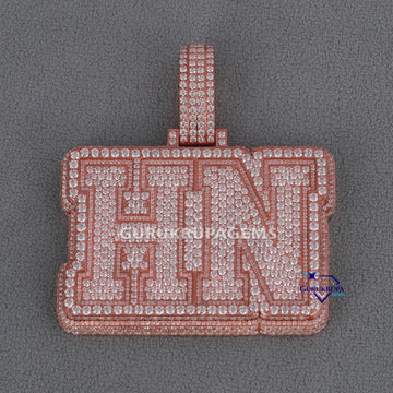 Newly added this alphabet diamond pendant with vvs clarity in 14 kt rose gold lab grown diamonds Gurukrupa-Gems