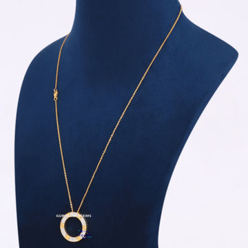 Newly stylish simple and elegant unisex diamond pendant - Gurukrupa-Gems