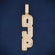 Personalize designer vvs clarity fully iced out diamond pendant - Gurukrupa-Gems