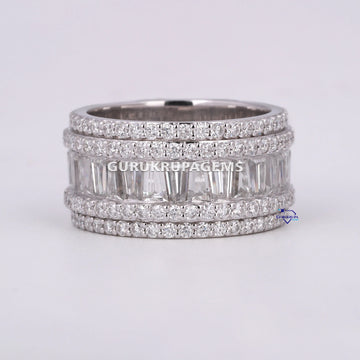 Personalized Custom Design Diamond Band For Unisex VVS Clarity Gurukrupa-Gems