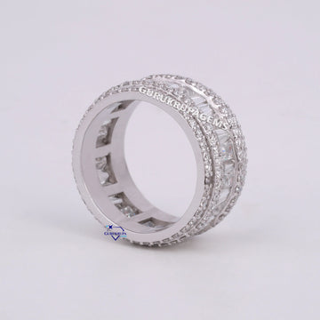 Personalized Custom Design Diamond Band For Unisex VVS Clarity Gurukrupa-Gems