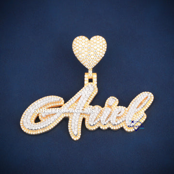Personalized Design Hand Made Diamond Pendant Gurukrupa-Gems
