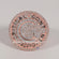Personalized Hip Hop Diamond Ring In 14KT Rose Gold With Round Cut Lab Diamond Gurukrupa-Gems