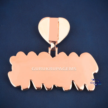 Personalized name letter two tone diamond vvs pendant Gurukrupa-Gems