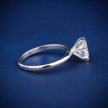 Proposal wedding engagement 1.60ct round vvs diamond ring Gurukrupa-Gems
