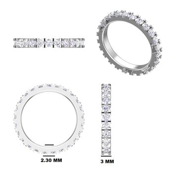 Proposal wedding engagement diamond vvs clarity band rings Gurukrupa-Gems