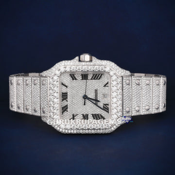 Regular roman dials fully iced out watches for sale Gurukrupa-Gems