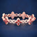 Infinity style green gemstone diamond clover bracelet Gurukrupa-Gems