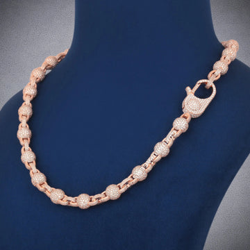 24 Inch 18mm Custom Clasp White Gold Cuban Link Chain VVS Diamonds Iced Out Necklace for Mens Gurukrupa-Gems