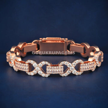 Fancy bracelet for men women two tone hip hop vvs clarity Gurukrupa-Gems