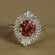Round And Tapered Baguette Cut Women's Lab Diamond Solitaire Ring in 14 kt white gold-Gurukrupa-Gems