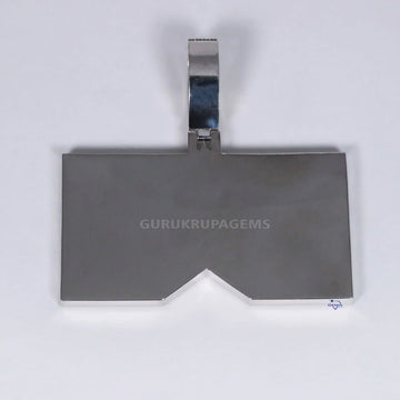 Shine Like a Star with 14 kt white gold lab grown diamond pendant for men with vvs clarity Gurukrupa-Gems