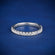 Simple single line diamond band ring for women Gurukrupa-Gems