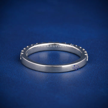 Simple single line diamond band ring for women Gurukrupa-Gems