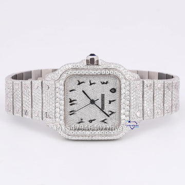 Simple yet classy diamond watch collection for men with rubber belt in lab grown diamond watch-Gurukrupa-Gems
