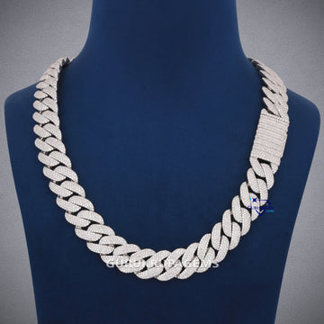 Small Round Cut Diamond Chain For Party Wear Gurukrupa-Gems