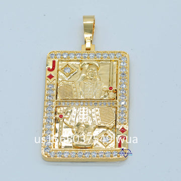 Solid Yellow Gold Diamond Pendant For Hip Hop lover Dashing Looking Lab Created Diamond Pendant