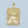 Solid Yellow Gold Diamond Pendant For Hip Hop lover Dashing Looking Lab Created Diamond Pendant