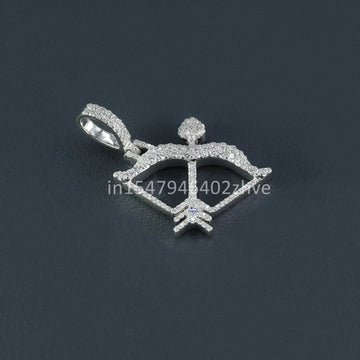 Stand out with this distinctive unisex diamond pendant in 14 kt white gold adorned with lab grown diamond-Gurukrupa-Gems