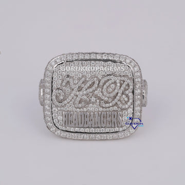 Stunning fine jewelry custom hip hop ring crafted in 14kt white gold with labgrown diamonds Gurukrupa-Gems
