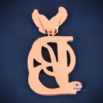 Stylish Eagle Letter Pendant VVS Diamond Custom Made - Gurukrupa-Gems