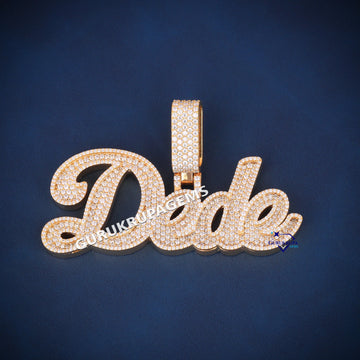 Stylish letters hip hop diamond letter custom gold pendants Gurukrupa-Gems