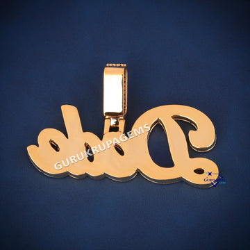 Stylish letters hip hop diamond letter custom gold pendants Gurukrupa-Gems