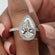Surprise her with our 14kt white gold pear cut labgrown diamond engagement ring
