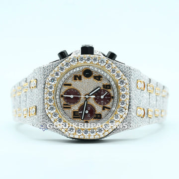 Take a look at our new collection of men's chronograph stainless steel watches with labgrown diamond accents Gurukrupa-Gems