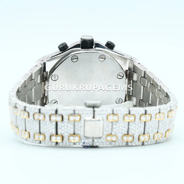 Take a look at our new collection of men's chronograph stainless steel watches with labgrown diamond accents Gurukrupa-Gems