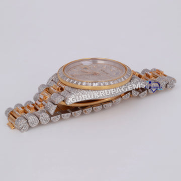 Timeless elegance with our newly crafted with moissanite diamonds in stainless steel hiphop unisex diamond watch Gurukrupa-Gems