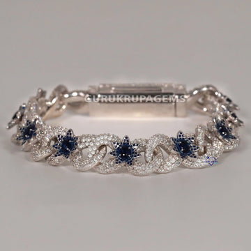 Trendy diamond bracelet in 14kt gold with VVS clarity and IGI certified lab grown diamonds Gurukrupa-Gems