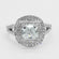 Unique And Luxury Solitaire Diamond Ring For women crafted in 14 kt white gold with enhanced vvs clarity Gurukrupa-Gems