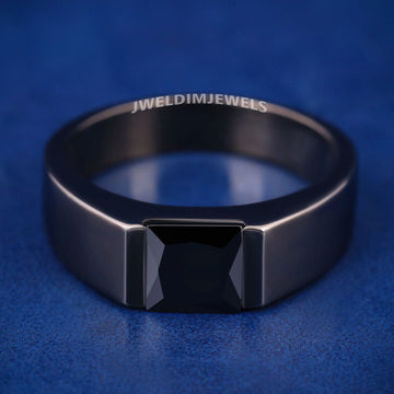 Unique Black Engagement Rings with Princess Cut Womens Black Expensive Diamond Engagement Ring (Copy) Gurukrupa-Gems