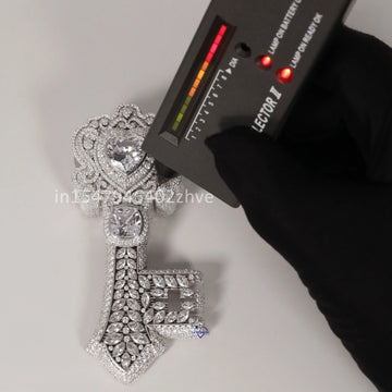 Unique Diamond Pendant Collection in 14 kt lab grown diamonds intricated with Cushion pear round and heart shape daimonds-Gurukrupa-Gems