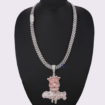 Unique Luxury Diamond Chain Pendant In 14KT Gold With Diamond Hip Hop Jewelry Set For Men's Gurukrupa-Gems