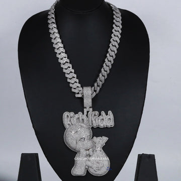 Unleash your radiance with our 14kt gold hip hop chain, boasting a captivating pendant and unmatched VVS clarity Gurukrupa-Gems