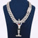 VVS Clarity Round And Baguette Cut Diamond Chain With Pendant In 14KT Gold Gurukrupa-Gems