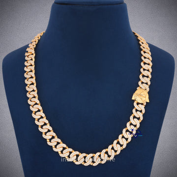 20 inch 13 mm custom made full yellow curb chain