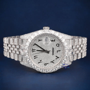 Arabic dial diamond watch vvs clarity